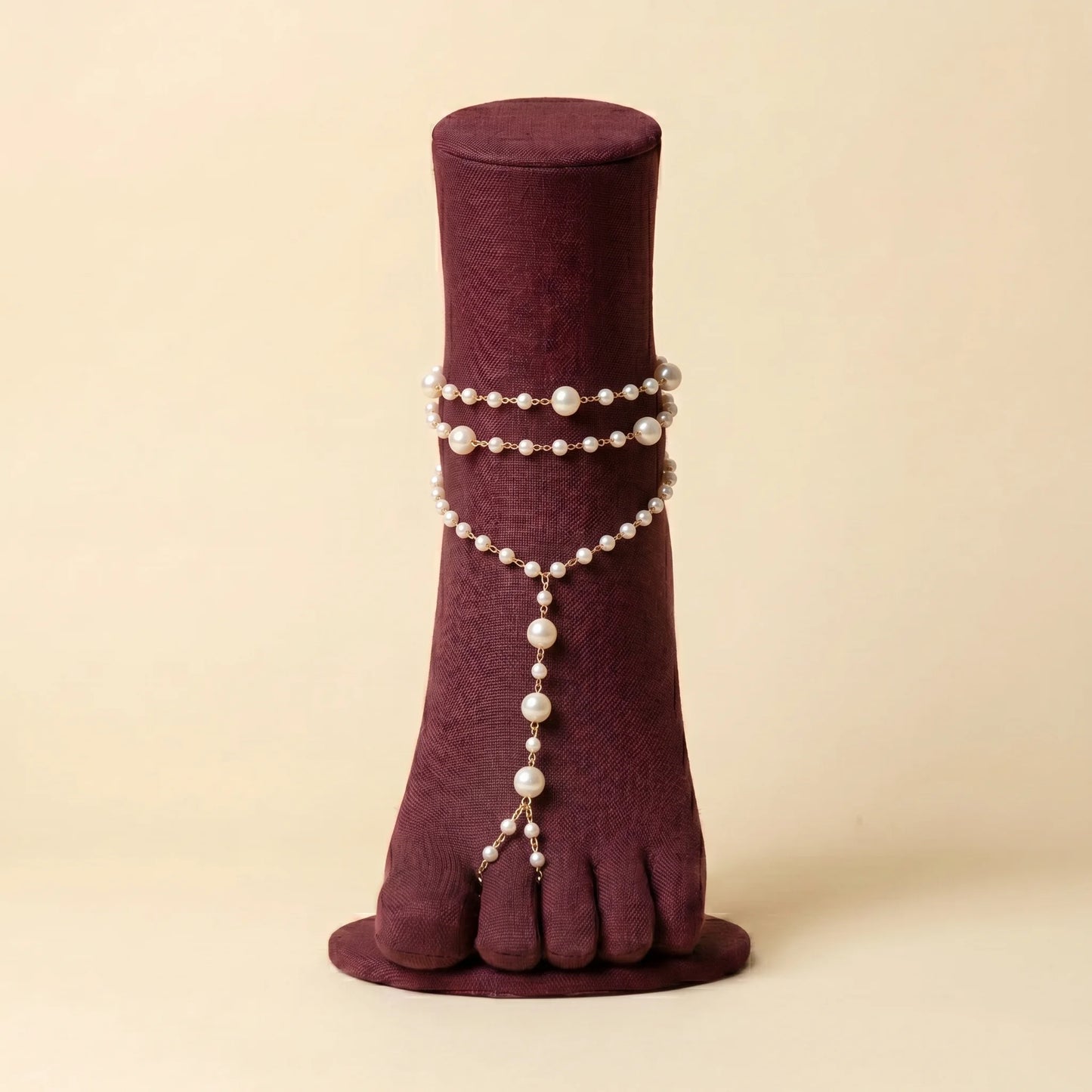 The Céleste — Bijou de Pied Perles Barefoot Sandals | Auraya