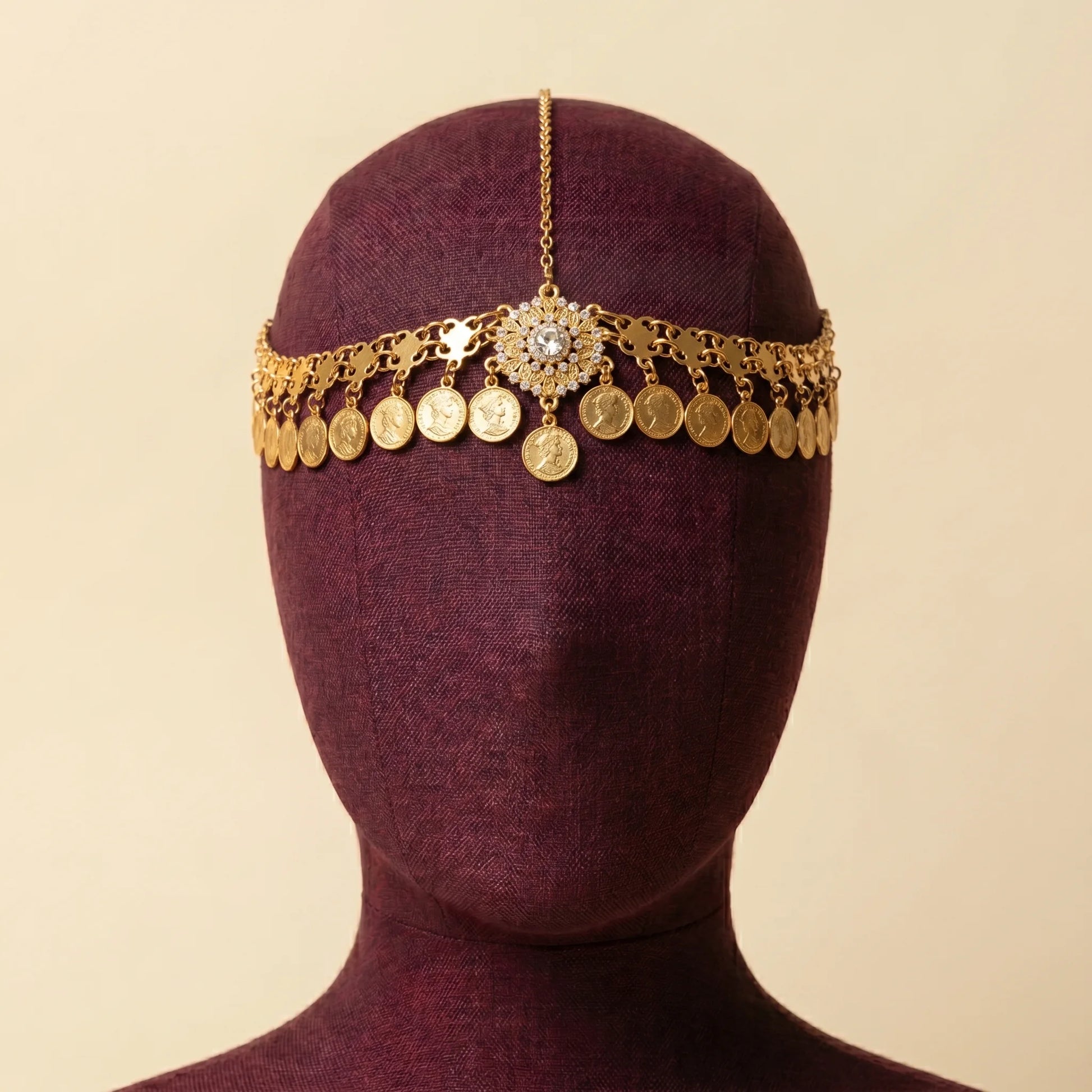 Sultana — Chaîne de Tête Bijou de Front | Auraya